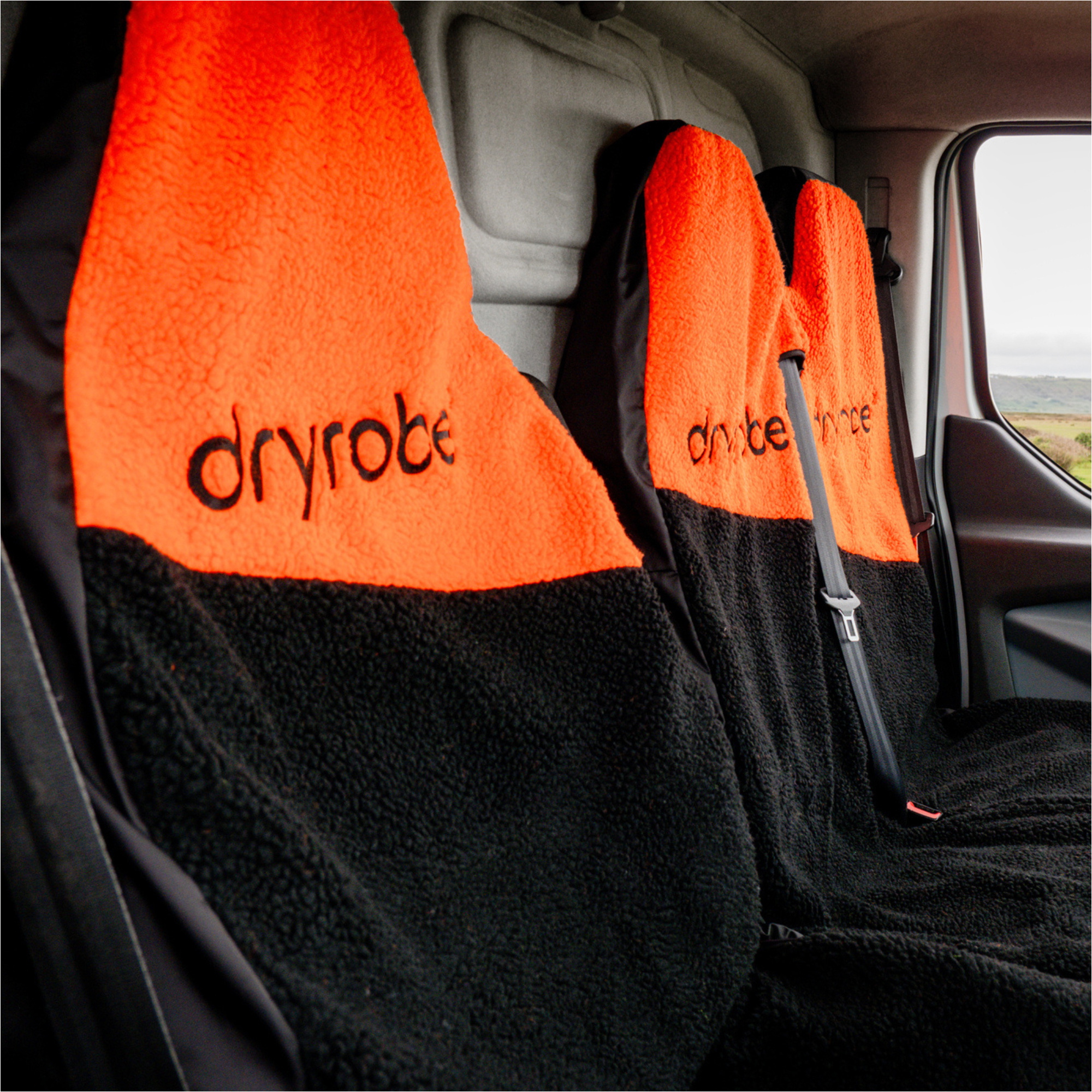 2026 Dryrobe Single Car Seat Cover SINGLECSC - Orange / Black